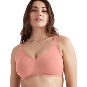 Knix Padded V-Neck Bra - Wide Strap size 8 in pink ginger
